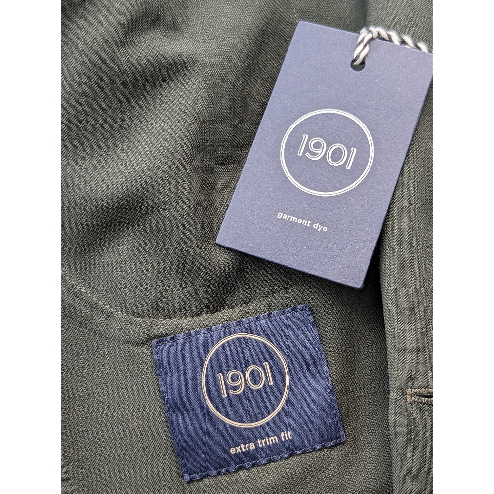 1901 • Extra Trim Fit Olive Blazer - Picture 6 of 8